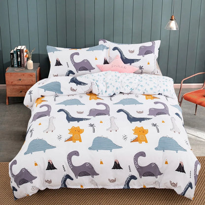 Dinosaur Noelle Leaf Quilt / Doona / Duvet Cover set