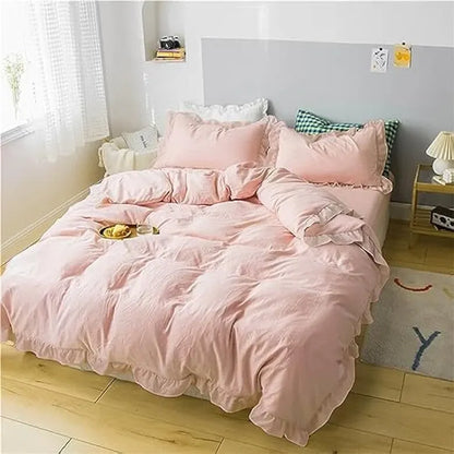 Ruffled Edge Marseille Eden Quilt / Doona / Duvet Cover set