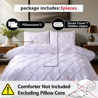 White Lucerne Bloomscape Quilt / Doona / Duvet Cover set