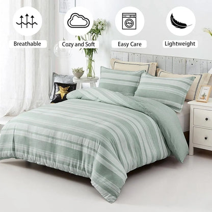 Bohemian Striped Margaux Bloomscape Quilt / Doona / Duvet Cover set