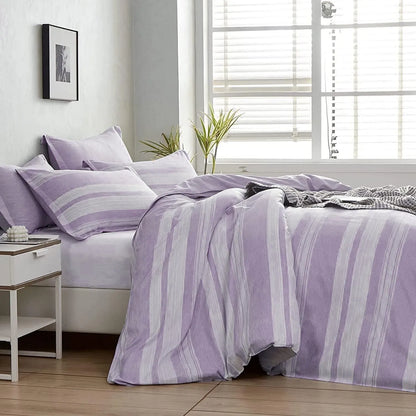 Stripe Sabine Heritage Quilt / Doona / Duvet Cover set