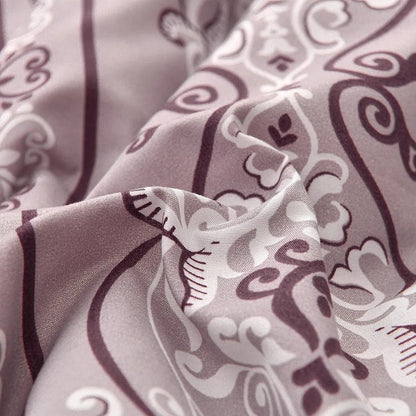 Red Bohemian Noelle Botanical Quilt / Doona / Duvet Cover set