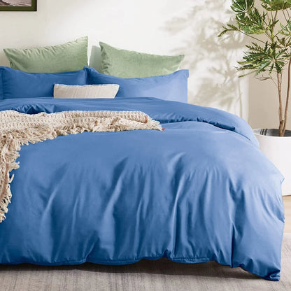 100% Cotton Navy Blue Maribel Dahlia Quilt / Doona / Duvet Cover set