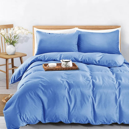 100% Cotton Navy Blue Maribel Dahlia Quilt / Doona / Duvet Cover set
