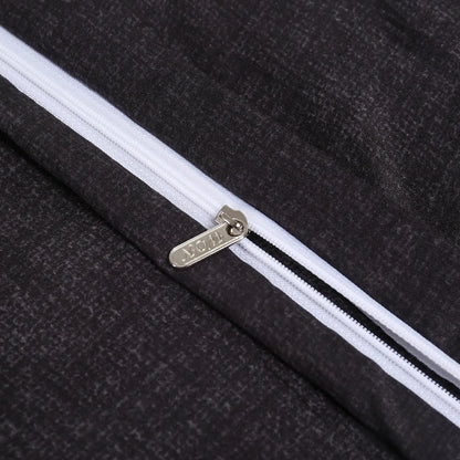Gray Striped Cannes Gallery Quilt / Doona / Duvet Cover set
