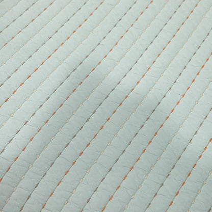 100% Cotton Embossed Mint Stripe Elysian Coverlet Bedspread Set