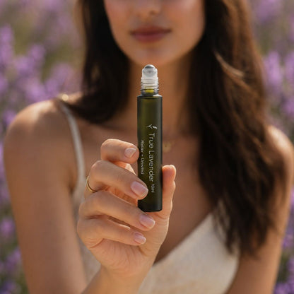 True Lavender Essential Oil Roller — Calming Ritual for Sleep, Stress & Emotional Reset