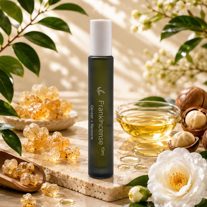 Frankincense Essential Oil Roll-on — Deep Grounding Ritual for Presence, Meditation & Emotional Stability