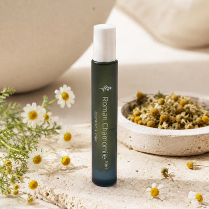 Roman Chamomile Essential Oil Roll-on — Emotional Softening, Comfort & Nervous System Calm Ritual