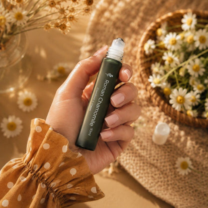 Roman Chamomile Essential Oil Roll-on — Emotional Softening, Comfort & Nervous System Calm Ritual