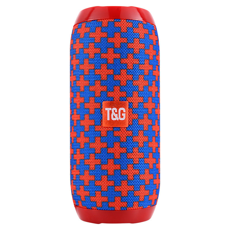 Red (cross red) Portable Bluetooth Speaker - HiFi 360 Degree Audio Wireless Mini Speaker, Support Hands-free Calling