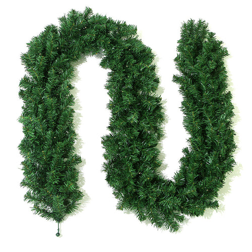 Classic Green Lush Artificial Christmas Garland - 2.7m Green Pine Vine with 280 Tips for Holiday Decor