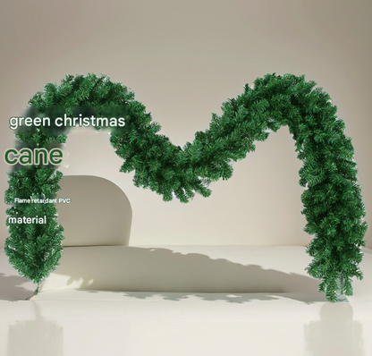 Classic Green Lush Artificial Christmas Garland - 2.7m Green Pine Vine with 280 Tips for Holiday Decor