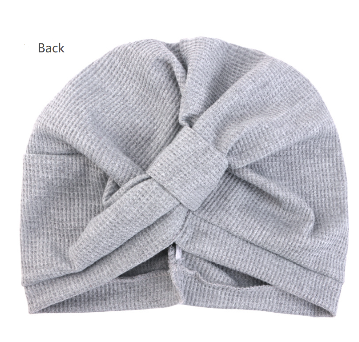 Black 3 Pack Women's Cotton Waffle Knit Turban Headwrap - Thickened Indian Style Beanie Cap - One Size Fits All for Australian Daily Wear