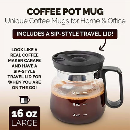 Premium 16oz Glass Coffee Mug Set with Reusable Straw and Cleaning Brush – 300ml Elegant Glass Tumbler