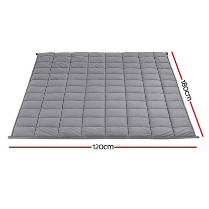 Giselle 5.5KG Weighted Blanket Adults Kid Anti Anxiety Gravity Blankets Sherpa Fleece