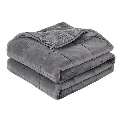 Giselle 9KG Weighted Blanket Adults Kid Anti Anxiety Gravity Blankets Sherpa Fleece