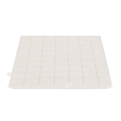 Giselle Faux Fur Weighted Blanket 2 Sided Long Pile Sherpa Reverse Cream 6.8KG 120 x 180cm