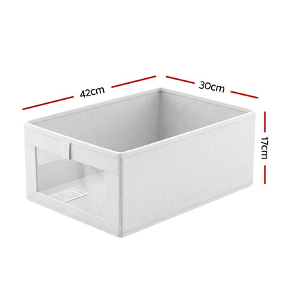 Artiss 6 Pack Linen Closet Organizers and Storage Foldable Clothing Bins