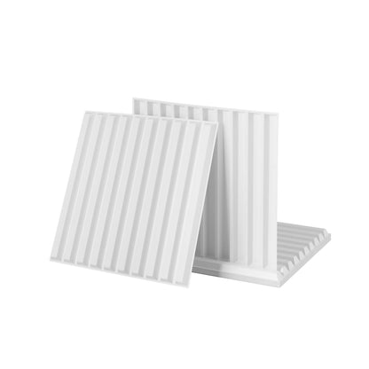 Artiss 3D Wall Panels Vertical PVC Decorative Panels 50x50cm Set of 15 Feature Wall Vert