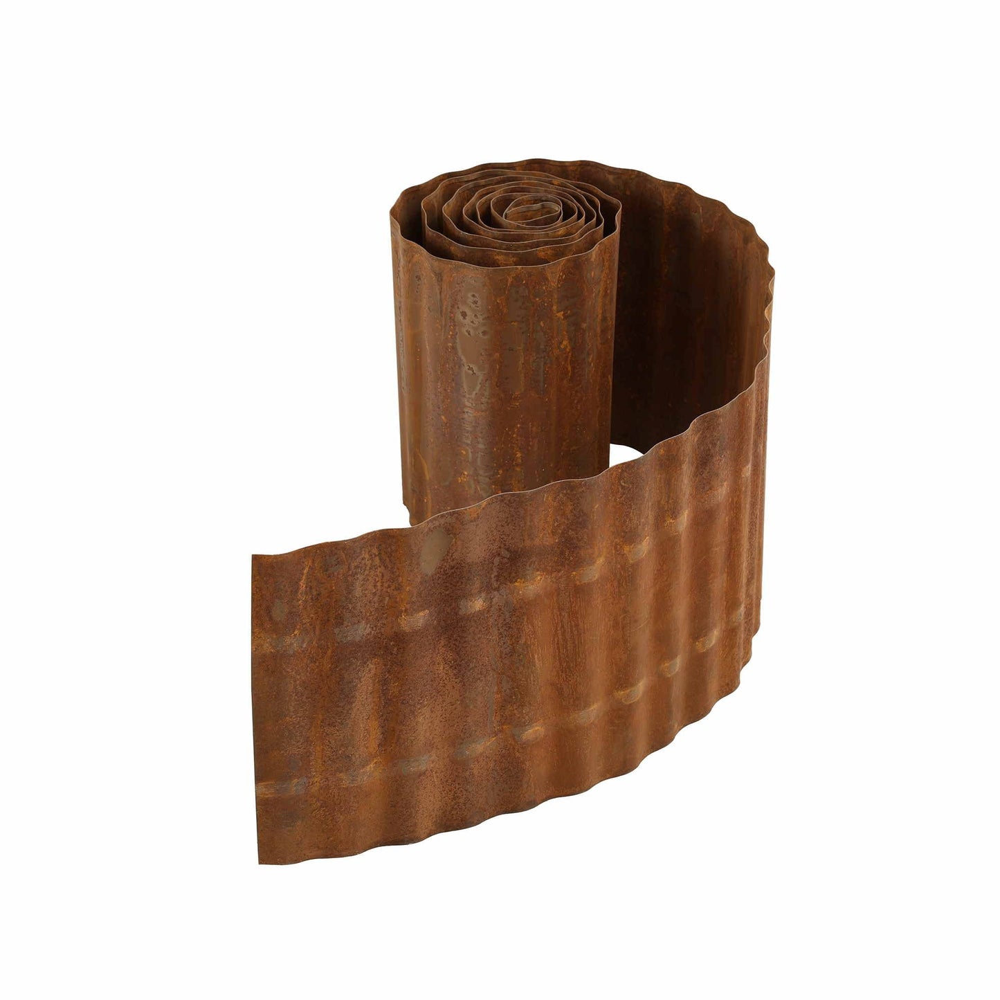 Green Fingers Garden Edging 10ft Metal Flexible Garden Border Corrugated Steel Lawn Edging Rust