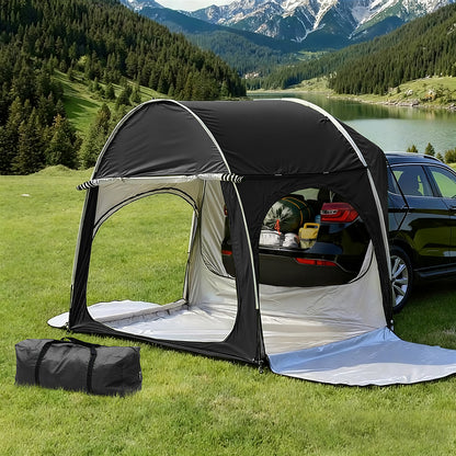 Weisshorn Camping Tent Car SUV Rear Hatchback Tents Canopy Portable Outdoor Family Black