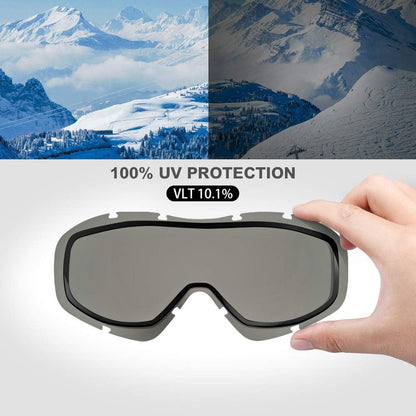 OutdoorMaster OTG Ski Goggles - Over Glasses Ski/Snowboard Goggles for Men, Women & Youth - 100% UV Protection-OM-5