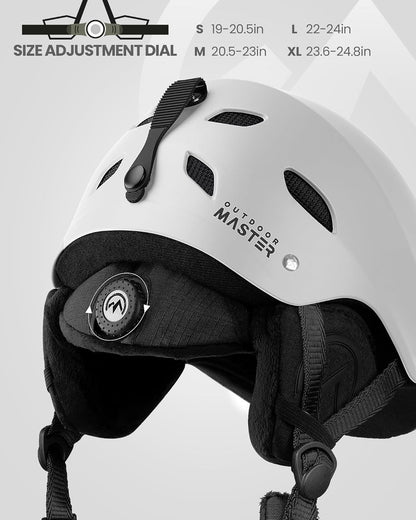 OutdoorMaster Skateboard Bike Helmet for Adults &Youth - Multi-Sport Certified Impact Resistant with 2 Removable Liners & Ventilation for Scooter, Skating-Large