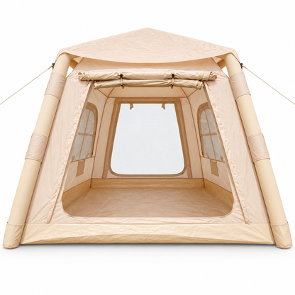 Weisshorn Inflatable Camping Tent Dual End Doors Arched Windows 300x400cm