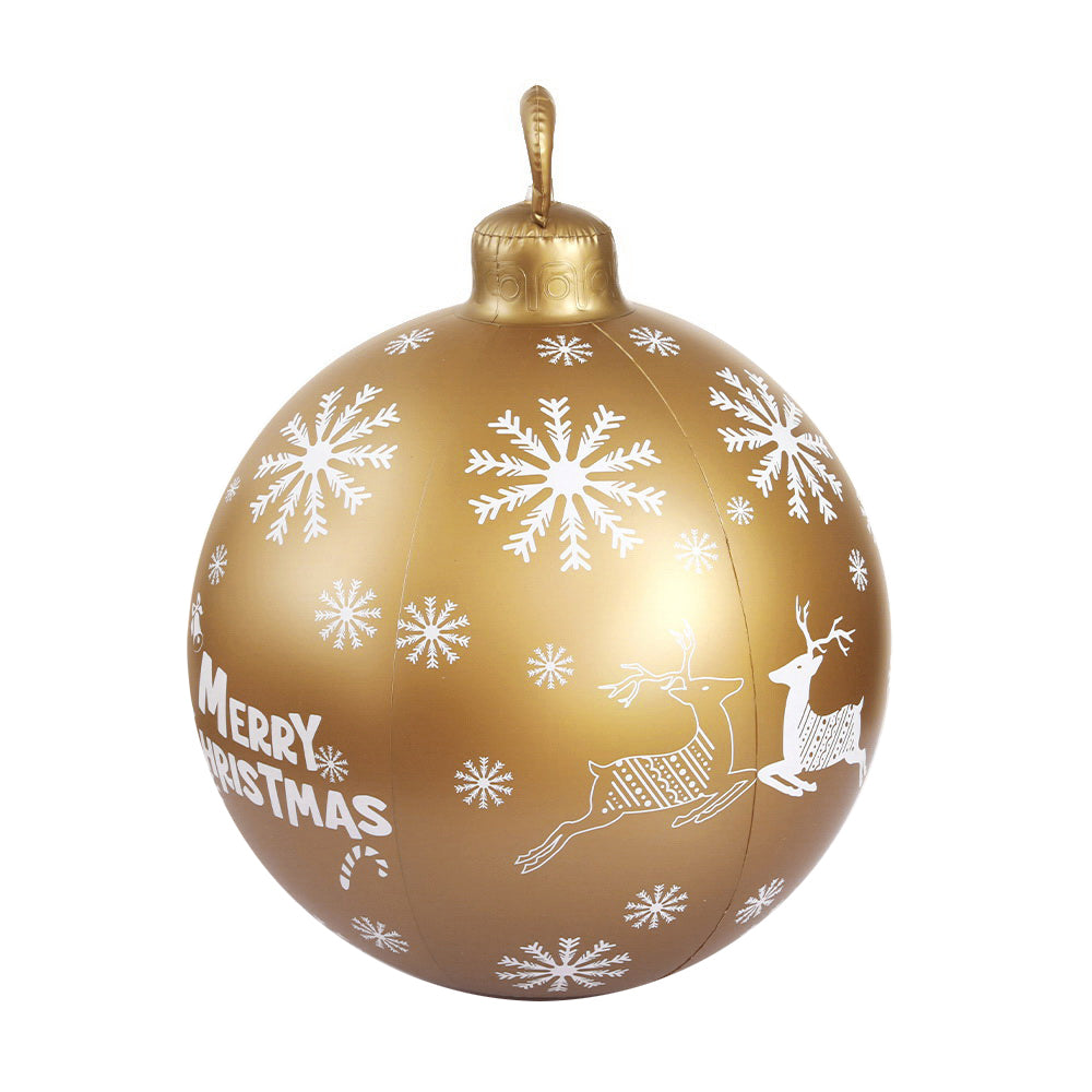 Jingle Jollys Christmas Inflatable Ball Bauble 60cm Outdoor Decoration Gold