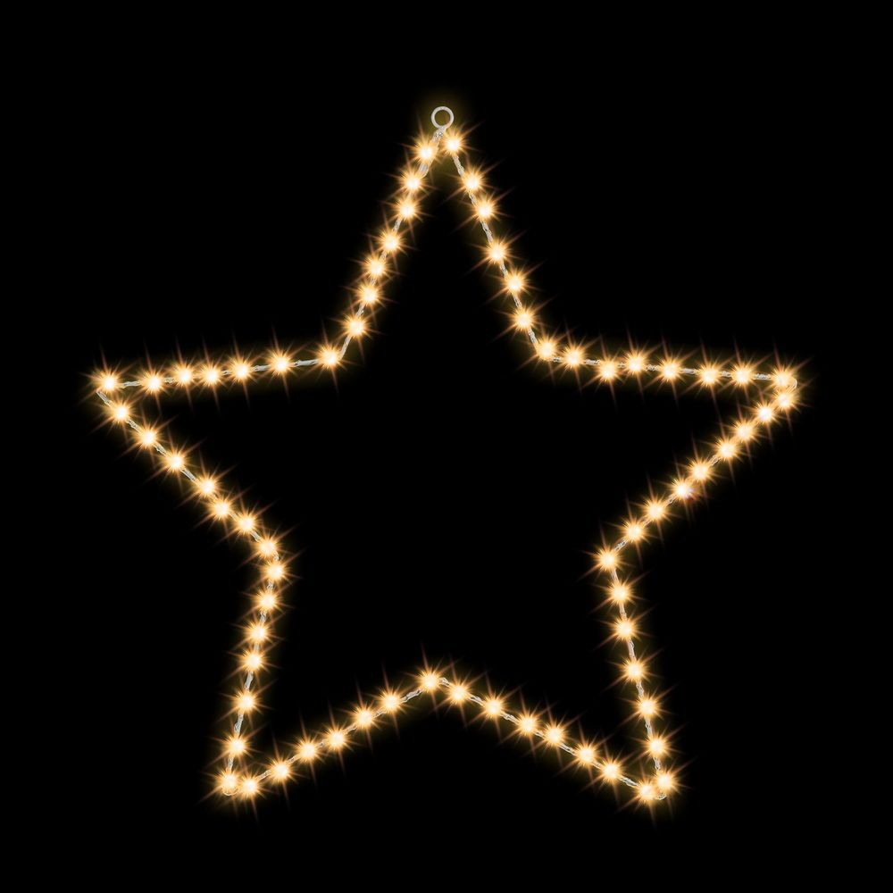 Jingle Jollys Christmas Lights 50cm Star 70 LED Xmas Decorations