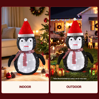 Jingle Jollys Christmas Penguin Light LED Christmas Decoration Pop Up Christmas Display 70cm