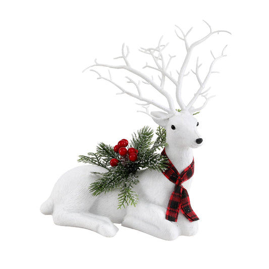 Jingle Jollys Christmas Reindeer 32cm Glitter Deer Ornaments Party Decorations