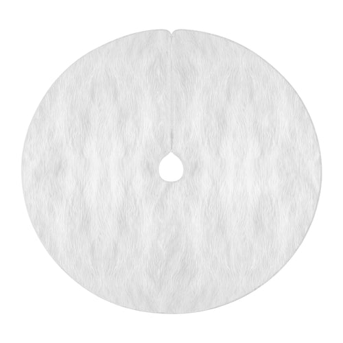 Jingle Jollys Christmas Tree Skirt 90cm Plush Xmas Fluffy Ornaments Decor White