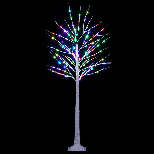 Jingle Jollys Christmas Tree 1.7m Twigs 120 RGB LED Lights Xmas Trees Decoration