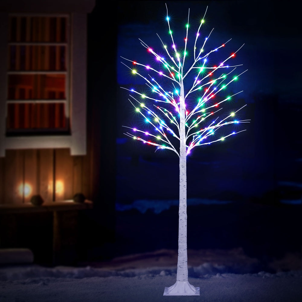 Jingle Jollys Christmas Tree 1.7m Twigs 120 RGB LED Lights Xmas Trees Decoration